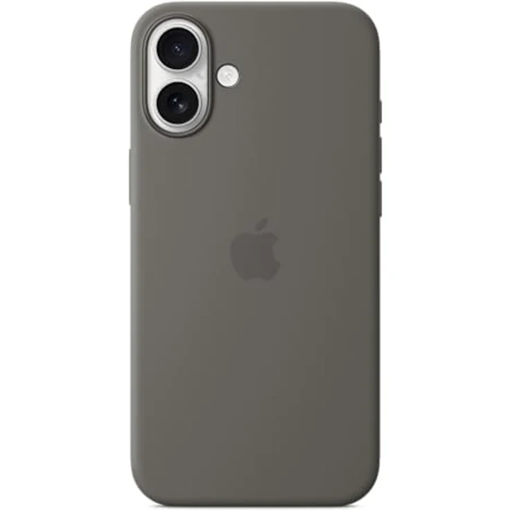 Apple iPhone 16 Plus Silikon Case mit MagSafe – Steingrau, MagSafe Kompatibilität, Mikrofaserfutter, Kamera­steuerungsfunktion – Bild 4