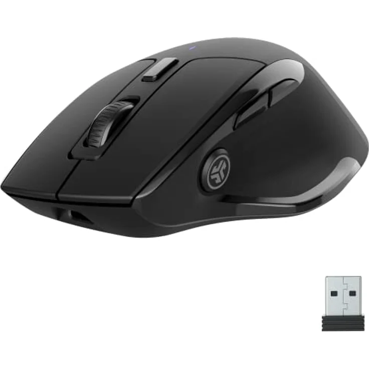 JLab JBuds Wireless Mouse, Verbindung über Bluetooth oder USB, Bluetooth-Maus für viele Geräte, ergonomische, wiederaufladbare Wireless-Mäuse für Laptop, PC, Tablet, Windows, Mac, Chrome OS – Bild 1