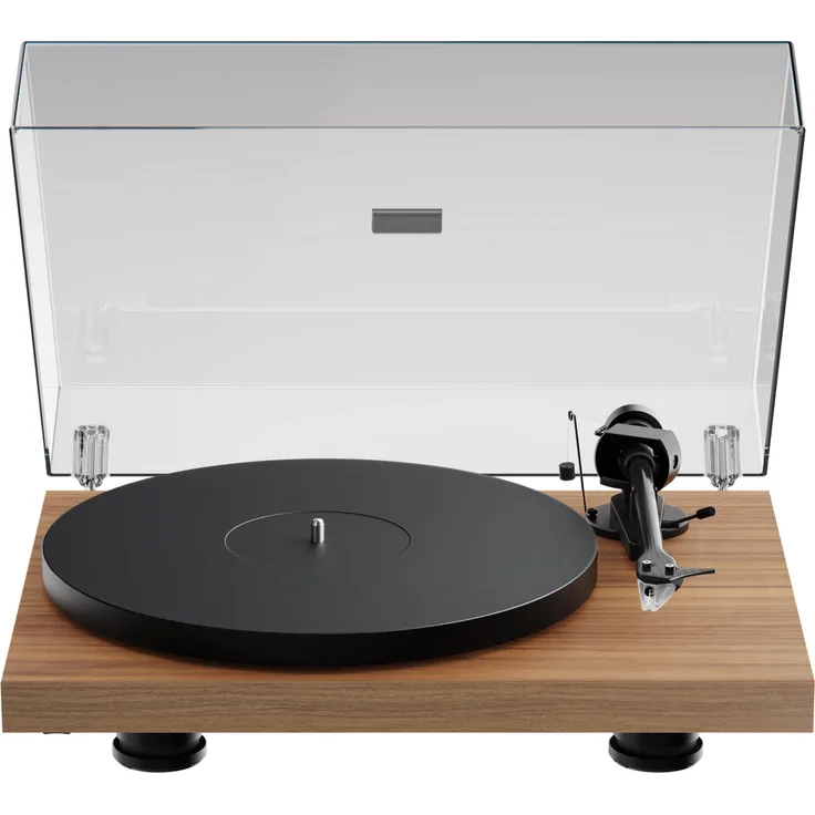 Pro-Ject Debut EVO 2 Plattenspieler, Braun, Riemenantrieb, 33/45 U/min, 8,6" Carbon-Tonarm, höhenverstellbare Füße
