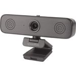 Speedlink AUDIVIS Full HD Conference Webcam – 100° Bildwinkel, integrierte Lautsprecher, schwarz
