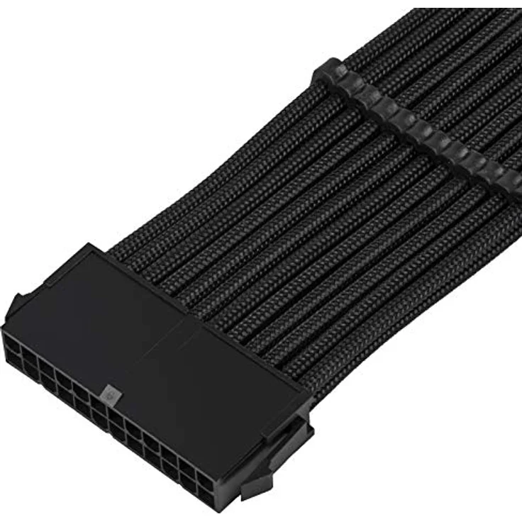 Silverstone SST-PP07E-MBB - Netzteil-Verlängerungskabel 30cm Motherboard 24pin auf 24pin, schwarz – Bild 5