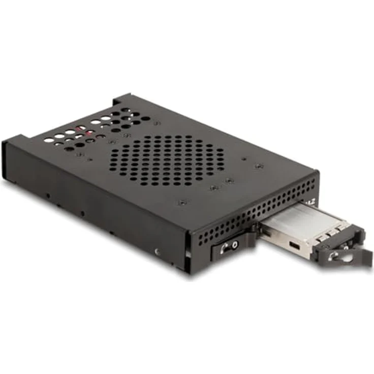 Delock 3.5" Wechselrahmen für 2x M.2 NVMe SSD SFF-8612, stabiler Metallrahmen mit Schlüsselschloss und Vibrationsdämpfung – Bild 5