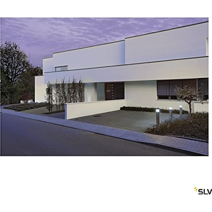 SLV LED Pollerleuchte SQUARE POLE 90 | Design Außen-Standleuchte, stilvolle Außenbeleuchtung | Outdoor Wegeleuchte, Außen-Leuchte dimmbar, Garten-Beleuchtung, Garten-Lampe | E27 max. 20W – Bild 3