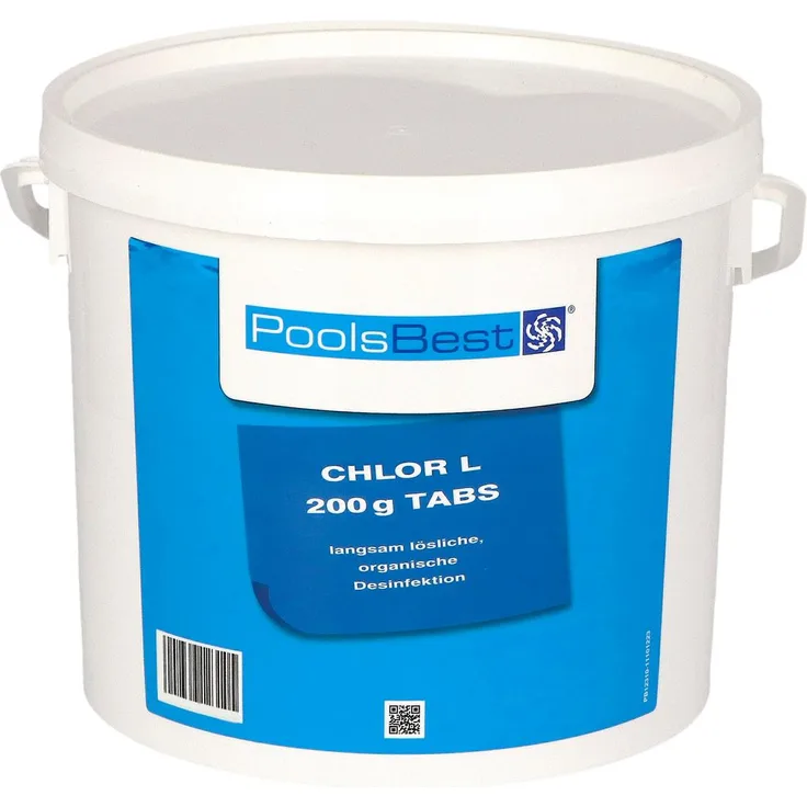 5 kg - PoolsBest® Chlor L 200g Tabletten 92% Aktivchlor langsamlöslich