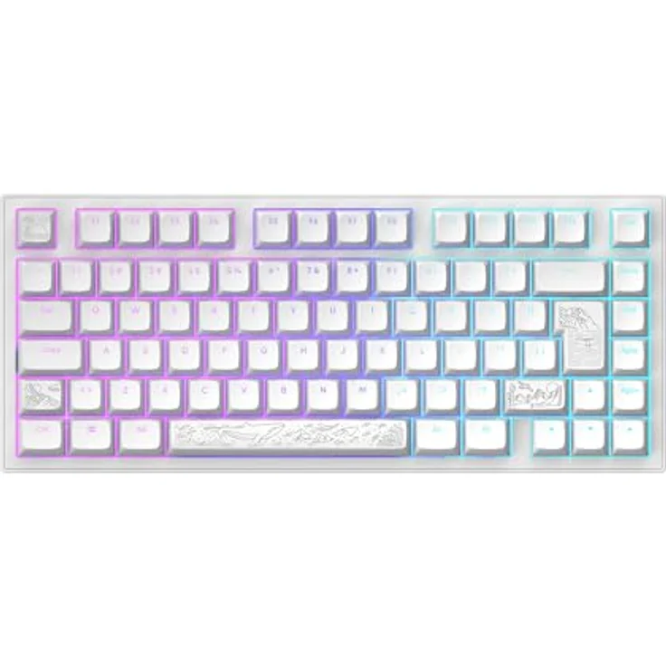 Dark Project ALU81A Terra Nostra, Mechanische Gaming-Tastatur mit G3MS Moonstone Schaltern, Aluminium Gehäuse, Hot-Swap, Flex Gasket Mount, ISO Multi, 75%, RGB – Bild 4