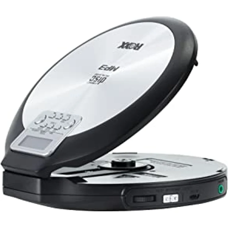 Portabler CD-Player ROXX PCD 600, tragbarer MP3 CD-Player mit Anti-Schock PCD 600 inklusive Netzteil, schwarz-silber – Bild 4