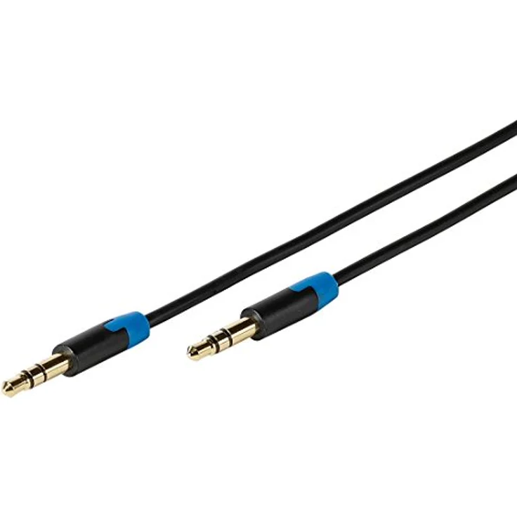 Vivanco Stereo Klinkenkabel (Aux Kabel, Audio Kabel 3,5 mm Stecker auf 3,5 mm Stecker extra schlank, schmal, dünn für Smartphone, Tablet) – Bild 1