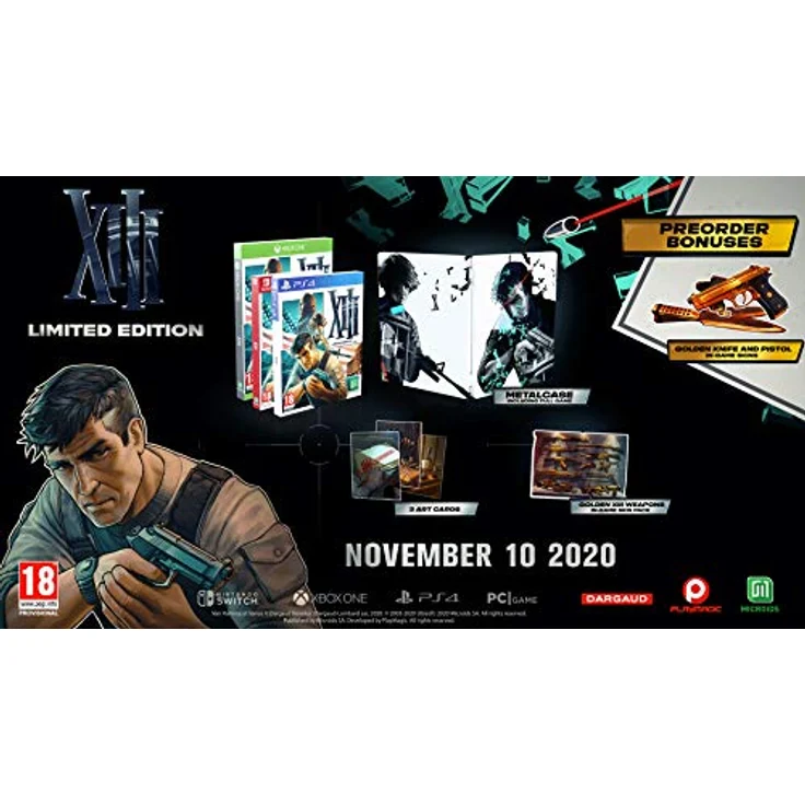 Maximum Games XIII - Limited Edition PS4, Remake mit neuem Cel-Shading Design, schwarz – Bild 2