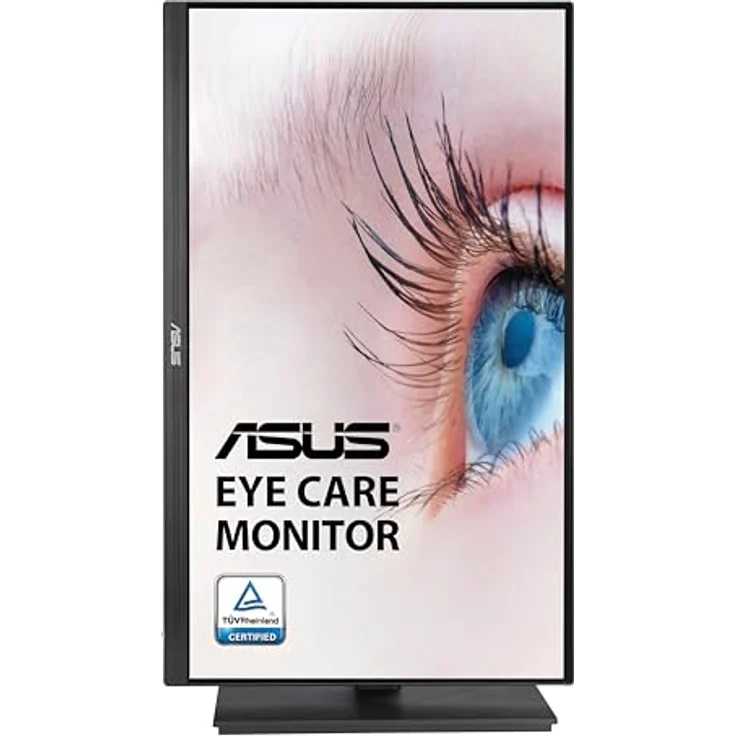 ASUS Eye Care VA24EQSB 24 Zoll Full HD Monitor - Rahmenlos, ergonomisch, Flicker-Free, Blaulichtfilter, Adaptive-Sync - 75 Hz, 16:9 IPS Panel, 1920x1080 - DisplayPort, HDMI, D-Sub, USB Hub, schwarz – Bild 3