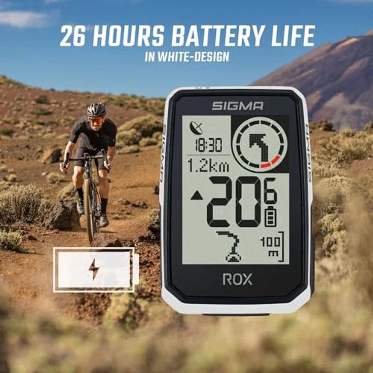 SIGMA ROX 2.0 Endurance, GPS Fahrradcomputer mit 26 Stunden Akkulaufzeit, E-Bike ready, Schwarz – Bild 7