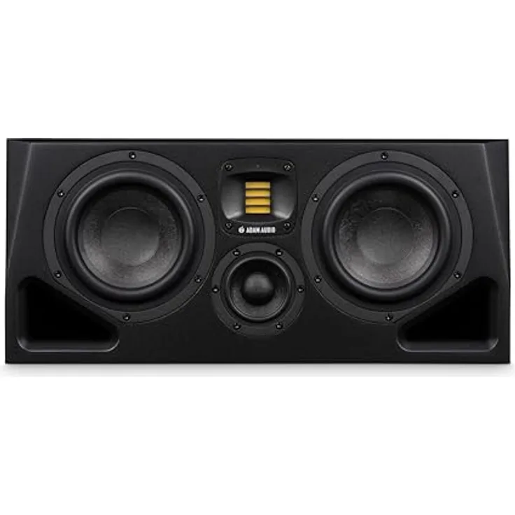 ADAM Audio A77H Studiomonitor, dreiwege Lautsprecher mit zwei 7" MLM-Tiefmitteltönern, 3,5" Mitteltöner, handgefertigtem AMT-Hochtöner und drehbarem HPS-Waveguide