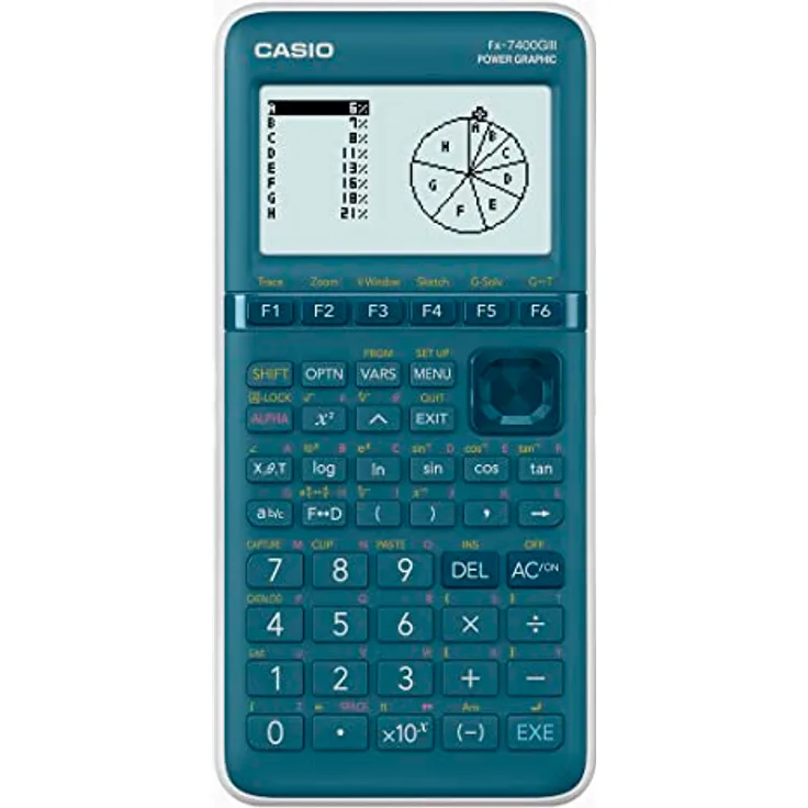 Casio FX-7400GIII Grafikrechner Cyan Display (Stellen): 21 batteriebetrieben (B x H x T) 87.5 x 21.3 - Preisvergleich