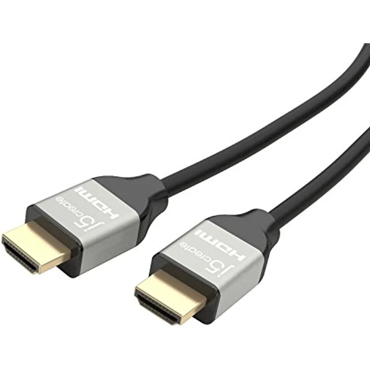 j5create HDMI-Kabel 2m, Typ A, 4K Unterstützung, 18 Gbit/s, Schwarz – Bild 1