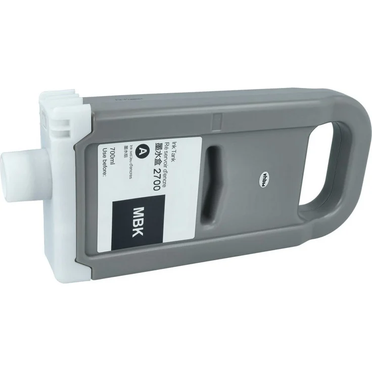 vhbw Tintenpatrone für Canon Imageprograf iPF PRO-4600, iPF PRO-2600, GP2600S, 700 ml, matt-schwarz, pigmentiert