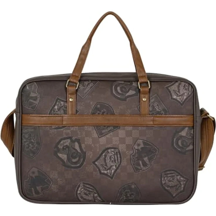 Karactermania Laptoptasche Harry Potter, gepolstertes Fach mit Klettverschluss, Trolley-Riemen, Hogwarts Emblem – Bild 3