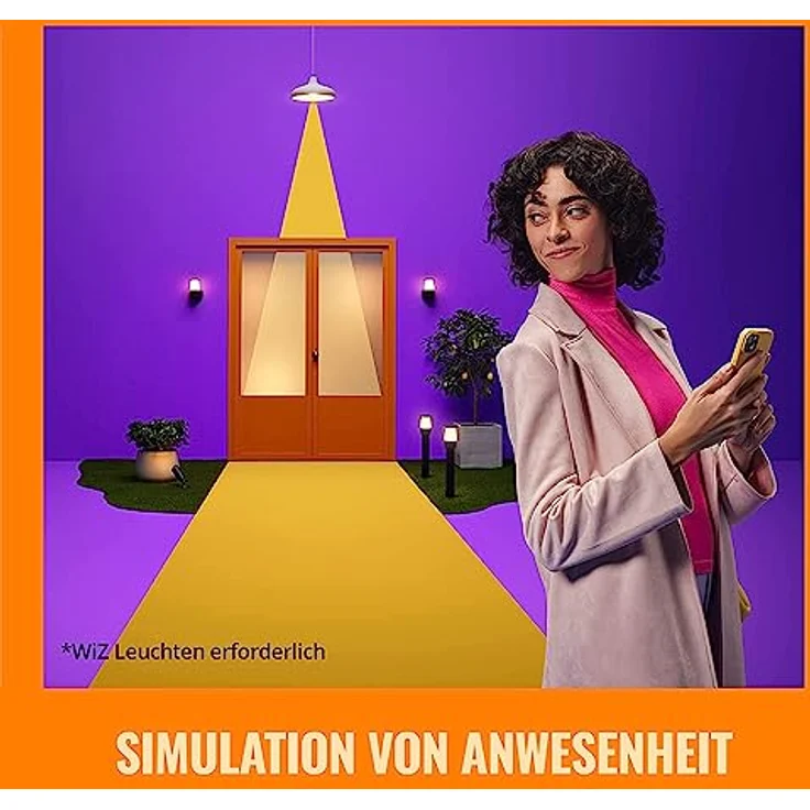 WiZ Sicherheitskamera für den Innenbereich, Bewegungs- und Geräuscherkennung, Vollduplex-Audio, Nachtsicht, smarte Steuerung per App und über WLAN, weiß – Bild 5