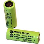 GP Akku NiMH 2/3 AAA (1 Paar = 2 Einzelzellen), 400mAh, 1,2Volt, 2/3 Micro, 29,50 x 10 mm Ø, GP 40AAAM (2/3AAA)