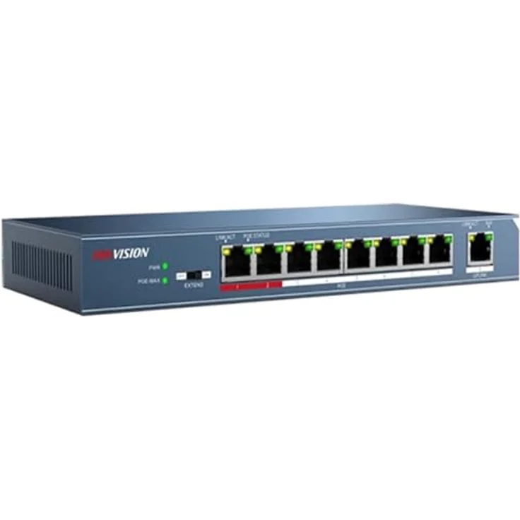 Hikvision DS-3E0109P-E-M(B) 8 Port Fast Ethernet PoE Switch – Bild 4