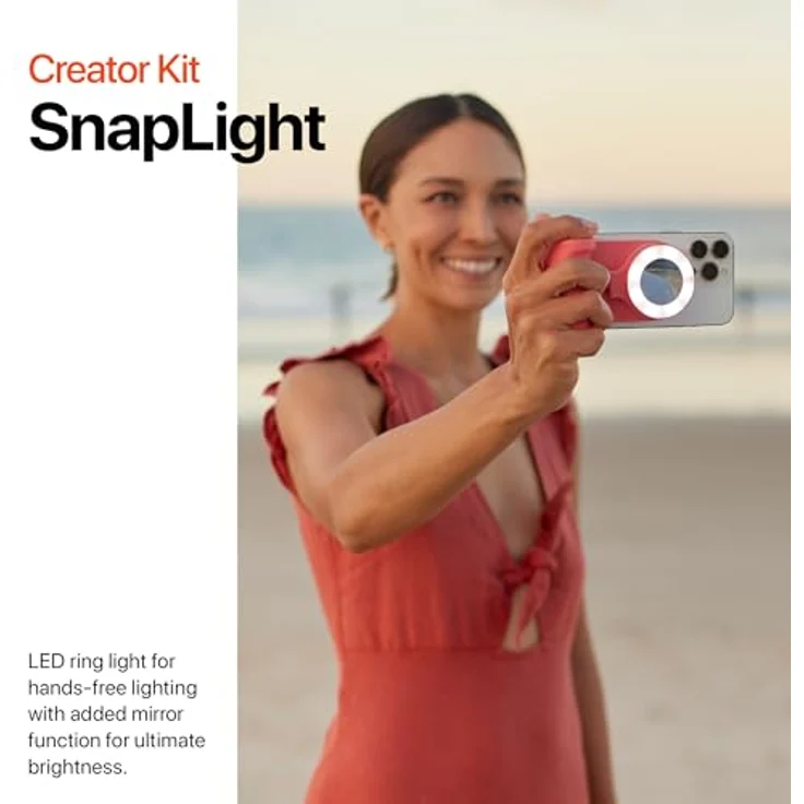 ShiftCam SnapGrip Creator Kit, Smartphone Halterung mit SnapPod und SnapLight, magnetisch, Blau – Bild 4