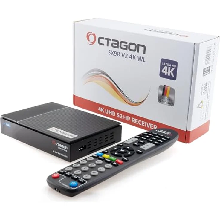 Octagon SX98 V2, 4K UHD Linux Sat Receiver mit WLAN, Mediathek, YouTube, Internet Radio, HDMI 2.0a, kompakt für Wohnmobil und Reisen – Bild 2