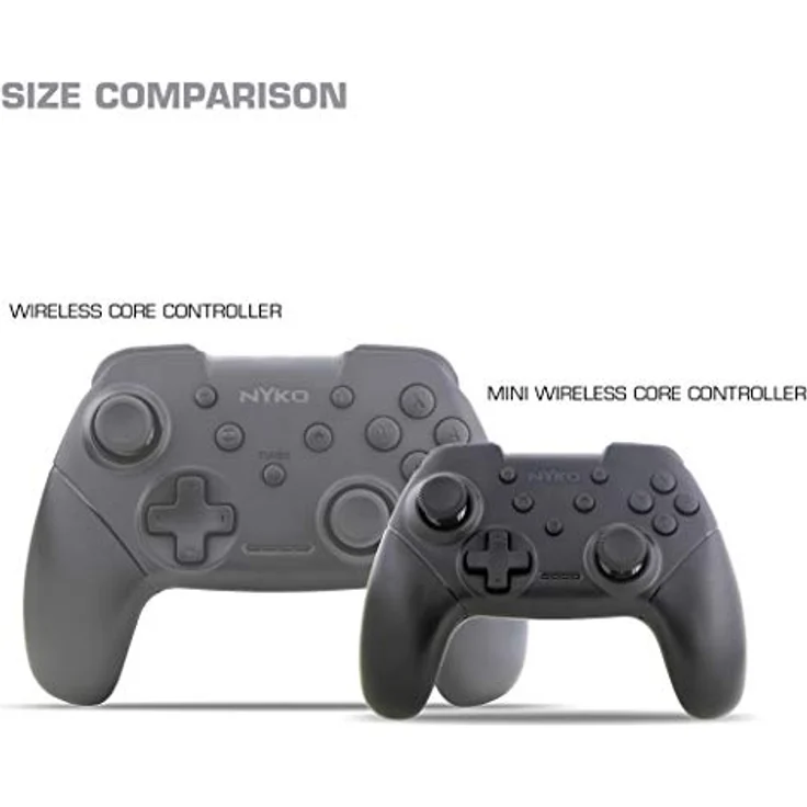 Nyko Mini Wireless Core Controller, kabelloser Gamepad für Nintendo Switch und PC, schwarz – Bild 6