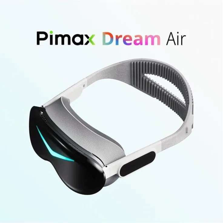 Pimax Dream Air Lighthouse, Virtual-Reality-Headset mit 102° FOV, 3840 × 3552 Pixel pro Auge, unter 180 g, PCVR-fähig