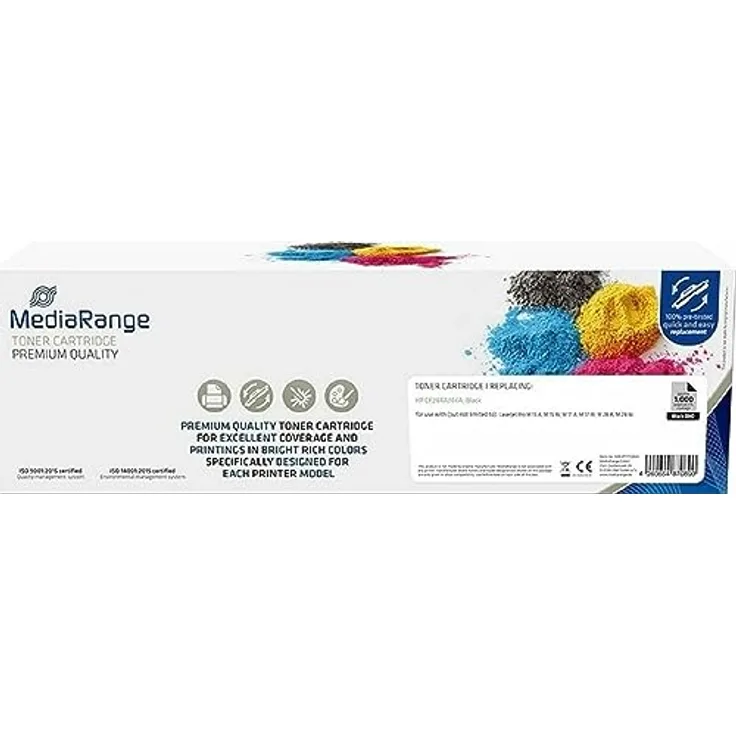 MediaRange Toner HP CF244A/44A, Schwarz, mit Chip, Druckleistung ca. 1.000 Seiten bei 5% Deckung