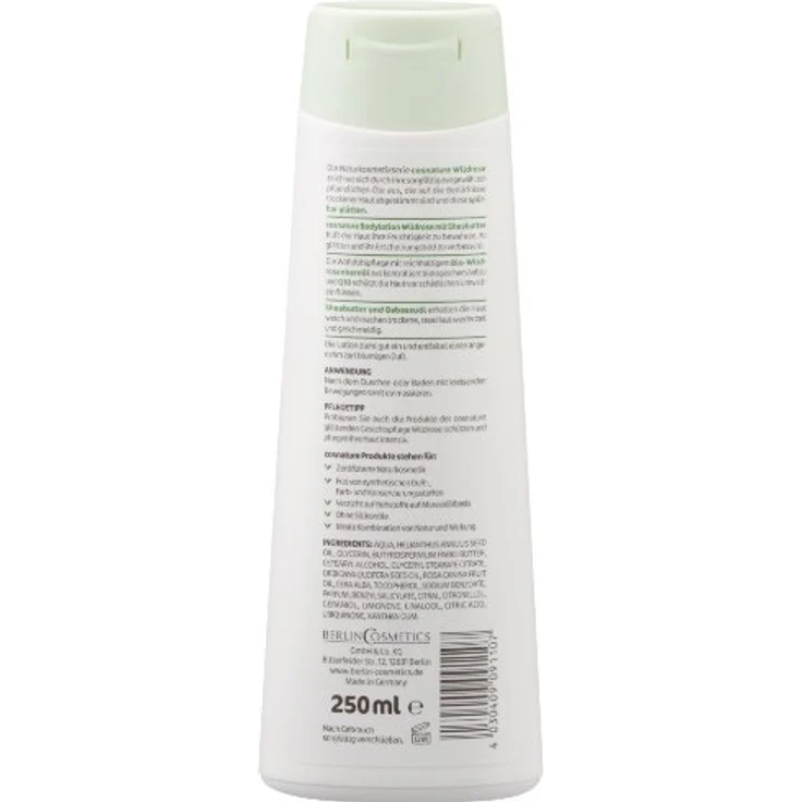 Cosnature Bodylotion Wildrose, 250 ml - Zertifizierte Naturkosmetik, mit Bio-Wildrosenkernöl und Sheabutter – Bild 2