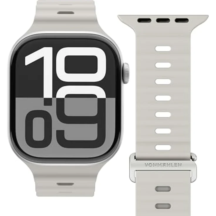 Vonmählen Wave Band 2 Armband für Apple Watch 44 | 45 | 46 | 49 mm, cremefarben, versandkostenfrei – Bild 2