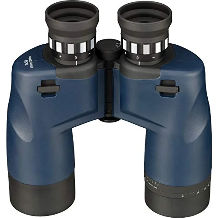 Bresser Fernglas Topas 7x50 WP mit eingebautem Kompass im Sichtfeld und wasserdichtem, stoßfesten Gehäuse inklusive Schwimmgurt und Tasche – Bild 5