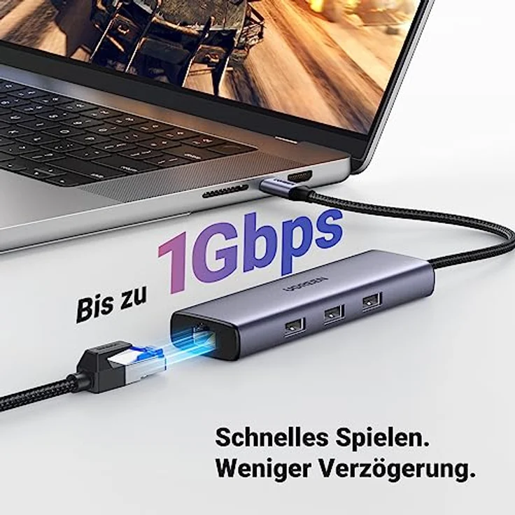 UGREEN Revodok USB C Dockingstation mit 4K HDMI, Ethernet, PD100W, 3*USB 3.0 Ports in Silber - Preisvergleich – Bild 4