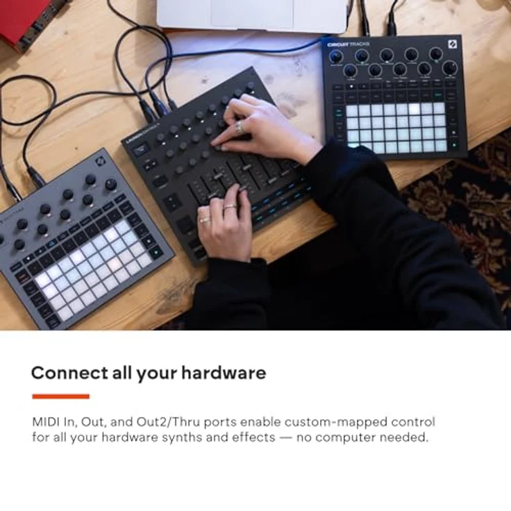 Novation Launch Control XL 3, MIDI-Bedienoberfläche und Mixer mit 8 Fadern, 24 Endlosdrehreglern, 5-Pin-MIDI und Software-Bundle für DAW-Integration – Bild 3