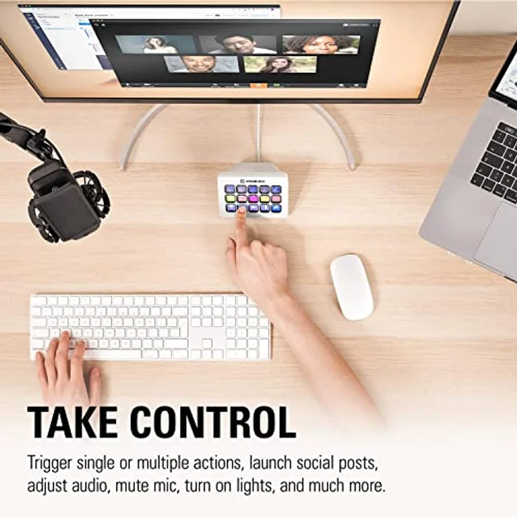 Elgato Stream Deck MK.2 White – Studio-Controller, 15 Makrotasten, Auslösen Von Aktion In Apps Und Software Wie OBS, Twitch, Youtube Und Anderen, Für Mac Und PC – Bild 4