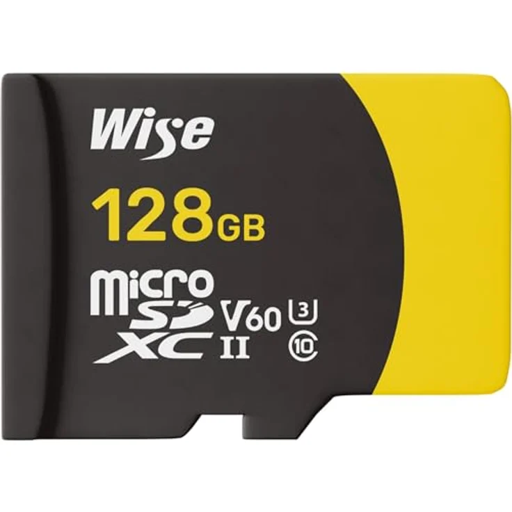 Wise microSDXC UHS-II V60 Speicherkarte, 128 GB mit hoher Übertragungsgeschwindigkeit – Bild 2