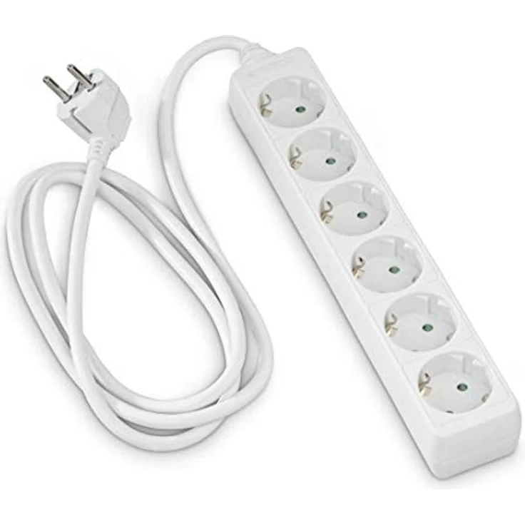 Hama Steckdosenleiste 6-fach (1,4m Kabelllänge, 45 Grad gedreht, Mehrfachsteckdose, GS geprüft) weiß – Bild 6