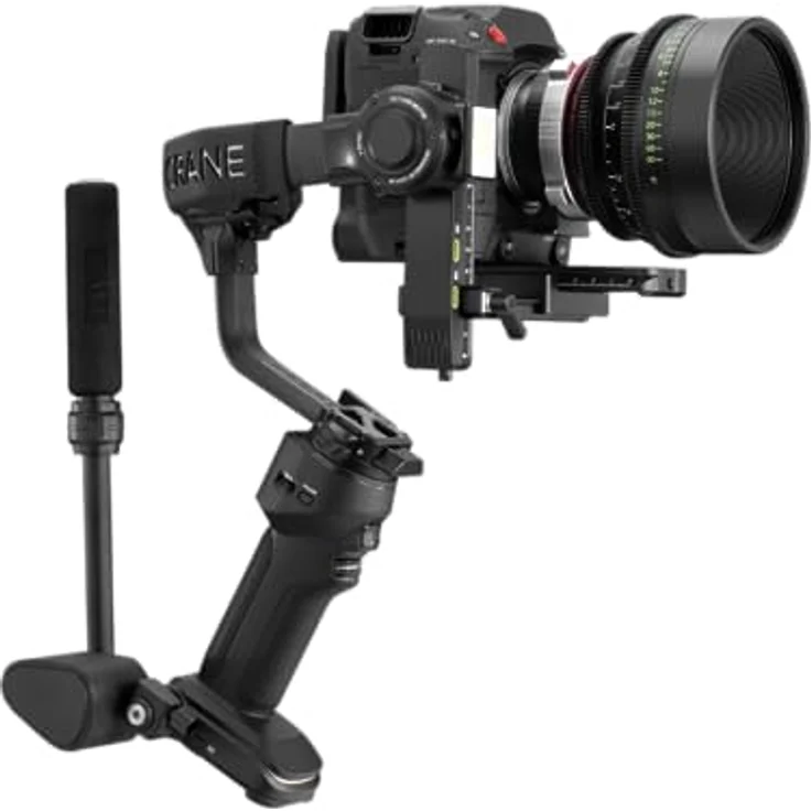ZHIYUN Crane 4 [Official] Stabilisator Gimbal für Kameras DSLR und Spiegellose, Camera Stabilizer 3-Achsen mit Stativ/Tasche/Videoleuchte, für Nikon/Canon/Sony/Panasonic/Fujifilm – Bild 4