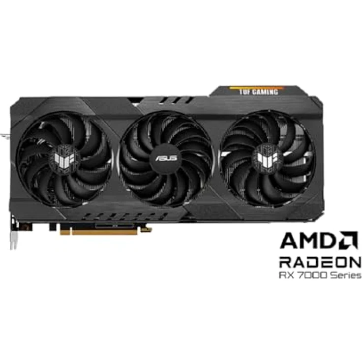 Asus TUF Gaming Radeon RX 7800 XT OG OC Grafikkarte (16 GB, GDDR6) in Schwarz mit ASUS Axial-tech Kühltechnik und Blau, Grün, Rot Beleuchtung – Bild 2