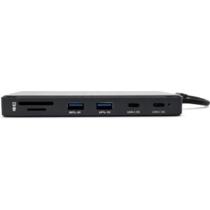 Nilox 12 in 1 USB-C Hub, Docking Station in Grau mit 12 Ports, Slim Fit, Plug & Play – Bild 2
