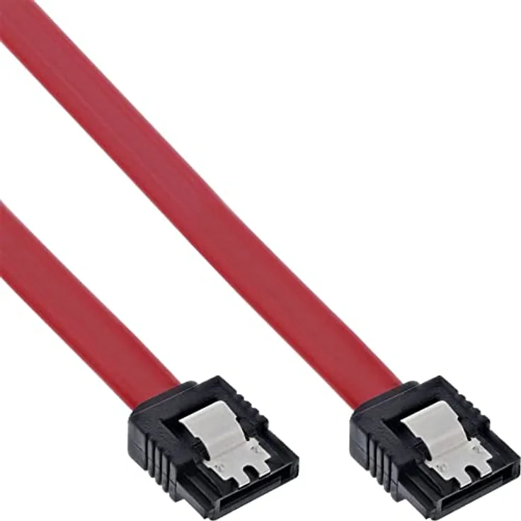 InLine 27707A SATA Anschlusskabel, mit Sicherheitslasche, 0,7m
