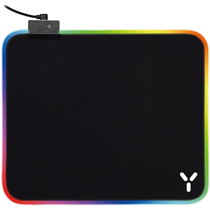 ISY IMP-6000-1 RGB Gaming Mauspad, 250 mm x 350 mm, mit RGB-Beleuchtung