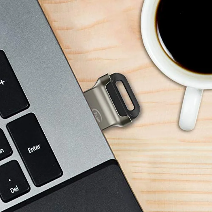 Team Group C162 256 GB USB-Stick, silber-schwarz, USB-A 3.2 Gen 1 (TC1623256GB01) – Bild 3