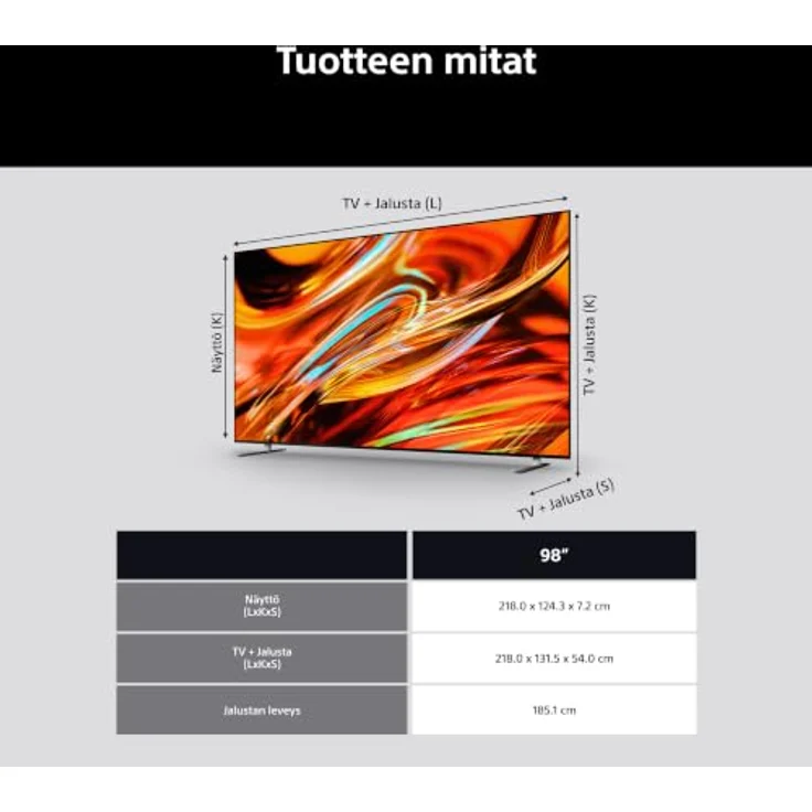 Sony K98XR75M2B.CEI, 98 Zoll 4K Ultra HD Fernseher mit Google TV, Schwarz – Bild 8
