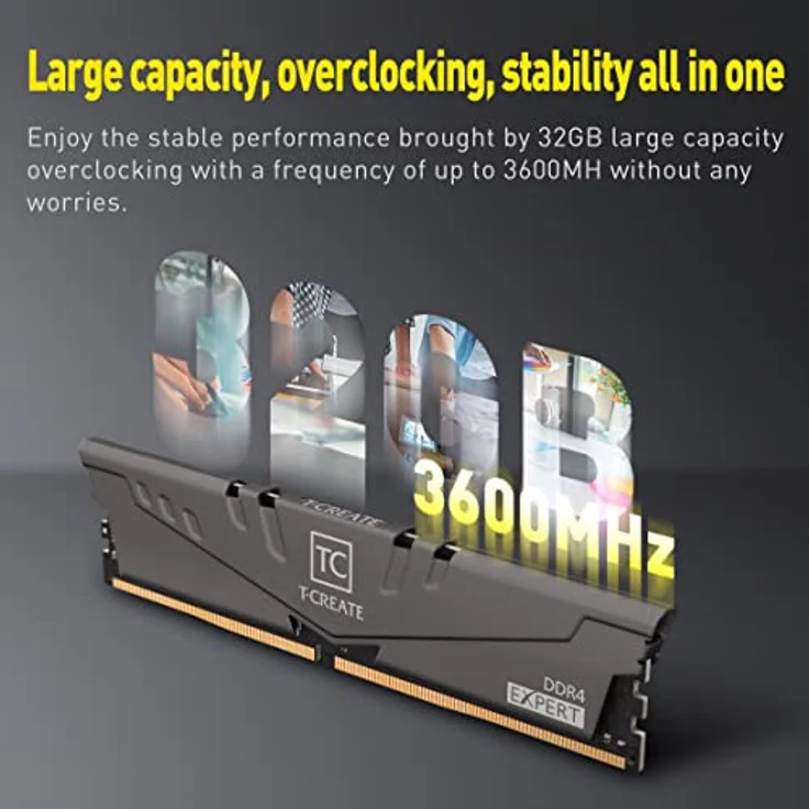 Team Group DIMM 32 GB DDR4-3200 Kit Arbeitsspeicher, schwarz - Preisvergleich – Bild 3