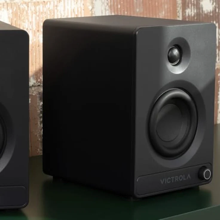 Victrola Tempo, Bluetooth Bücherregal-Lautsprecher mit Raumfüllendem Sound, Multi-Lautsprecher-Streaming über Auracast, USB-C-Eingang und Plattenspieler-Anschluss – Bild 5