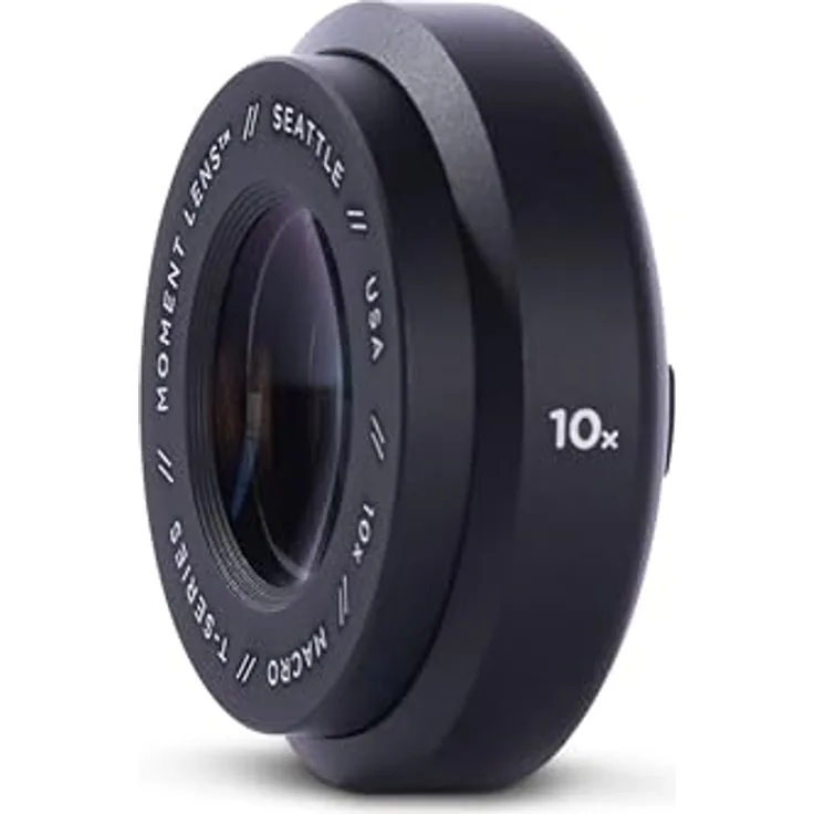 MOMENT Macro 10x Lens T-Series, Makroobjektiv für Smartphones mit Bokeh-Effekt und Gegenlichtblende, kompatibel mit iPhone 13 und neuer