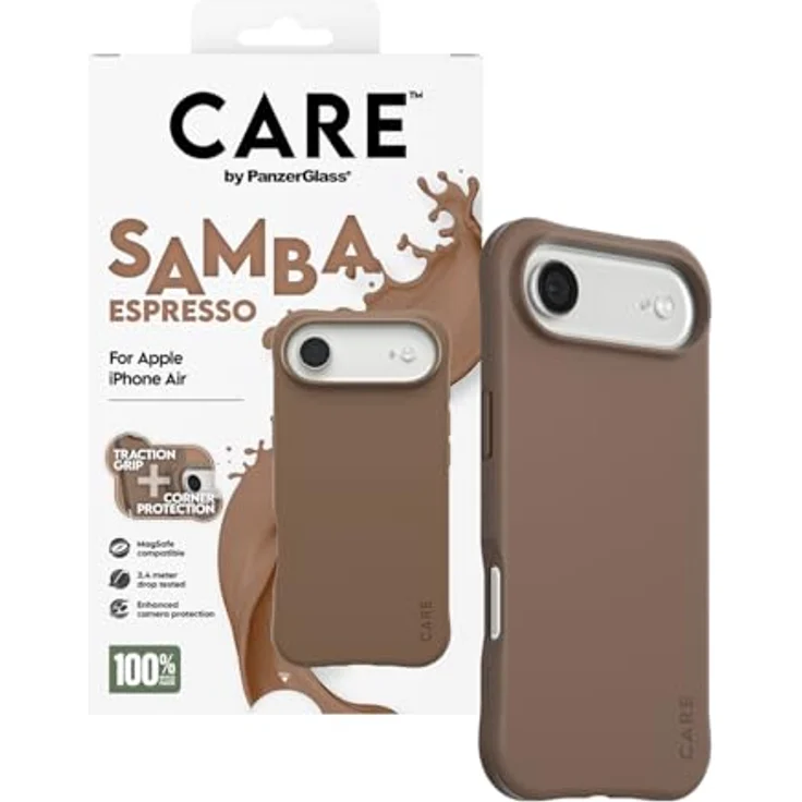CARE by PanzerGlass Samba MagSafe Case für Apple iPhone Air, stoßfeste Schutzhülle mit verbessertem Kameraschutz und schlankem Design – Bild 5