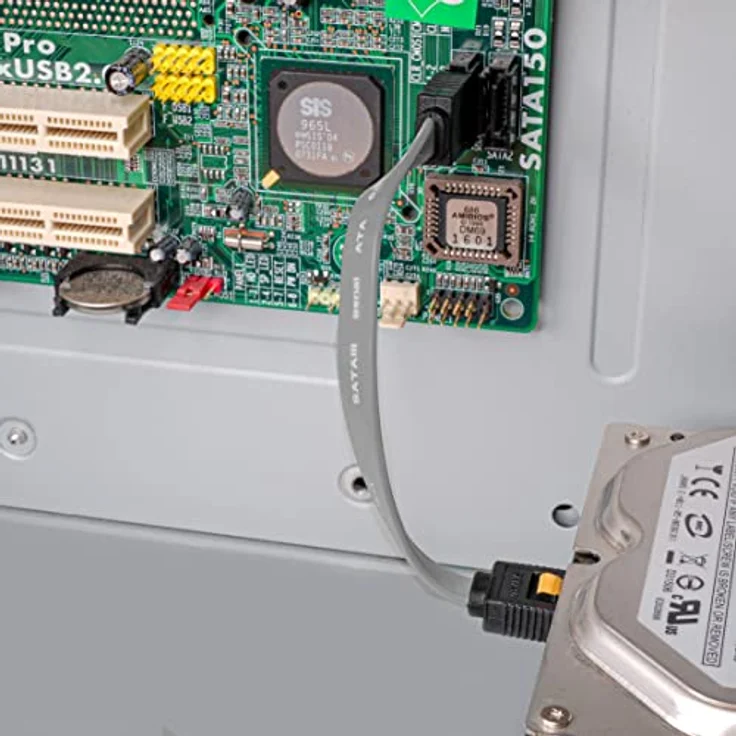 BIGtec BIG1925 1m HDD S-ATA Kabel grau gerade/gerade Kontakte vergoldet – Bild 6