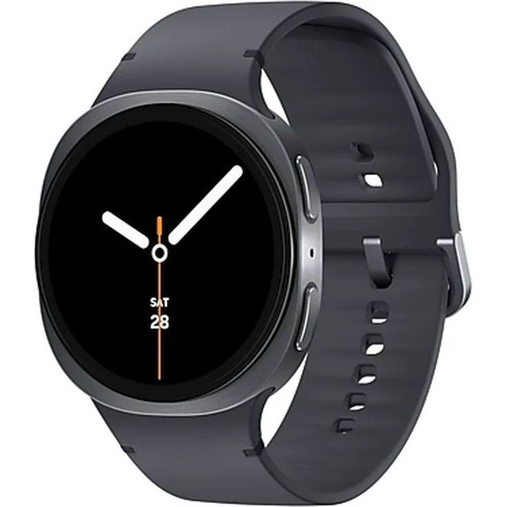 Samsung L335 Galaxy Watch8 LTE, 44 mm Smartwatch in Graphit mit eSIM, BioActive Sensor, Dual GPS und NFC für kontaktloses Bezahlen