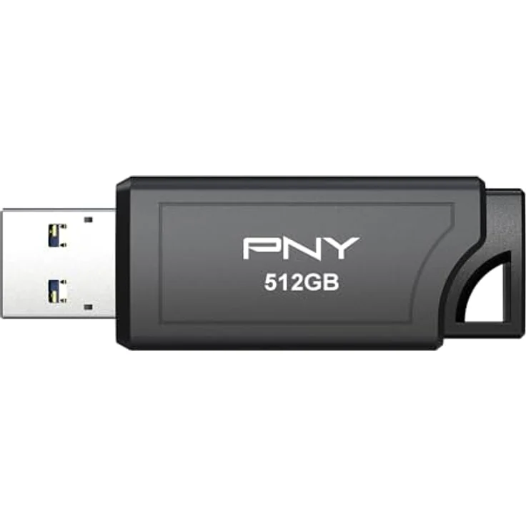 PNY Pro Elite V3 USB 3.2, USB Stick mit 512 GB, hohe Übertragungsraten bis zu 1000 MB/s, Metallgehäuse, schwarz – Bild 3