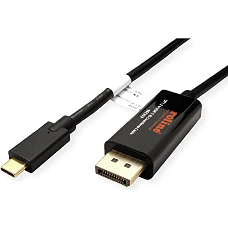 ROLINE USB Typ C - DisplayPort, v1.2, bidirektionales Adapterkabel, ST/ST, 2 m – Bild 2
